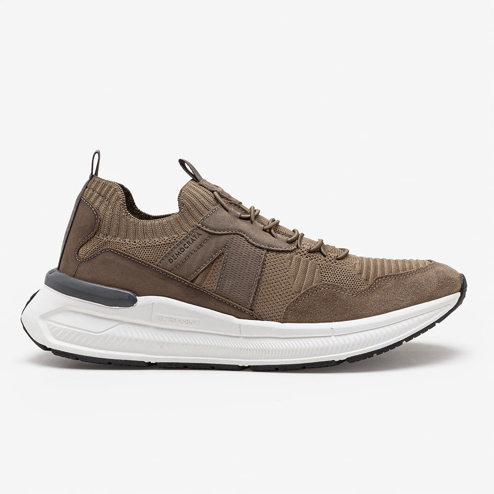 Tênis Masculino Brad Ultra Light Knit Bege