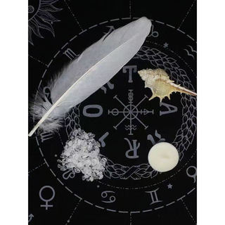 Cartão aberto quatro elementos Fenghuo água terra sálvia purificação concha Natural cartão aberto ferramenta cristal pen
