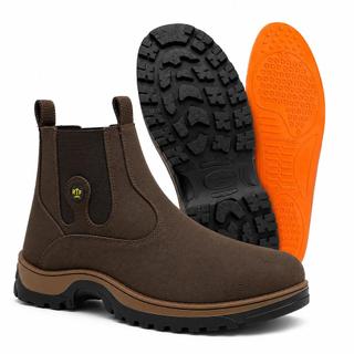 Bota Masculina Chelsea Casual Solado Grosso Confortável para Dia a Dia