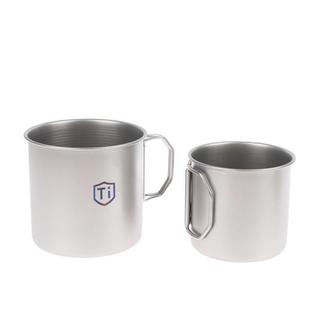 Caneca De Café De Aço De Titânio Com Alça Dobrável , Água Para Acampamento Ao Ar Livre , Utensílios De Mesa Bebidas Quen