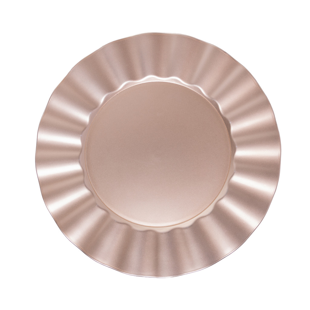 Sousplast Ondule 33cm Dourado Plástico — Kit 2, 4 ou Kit 6 | WOLFF