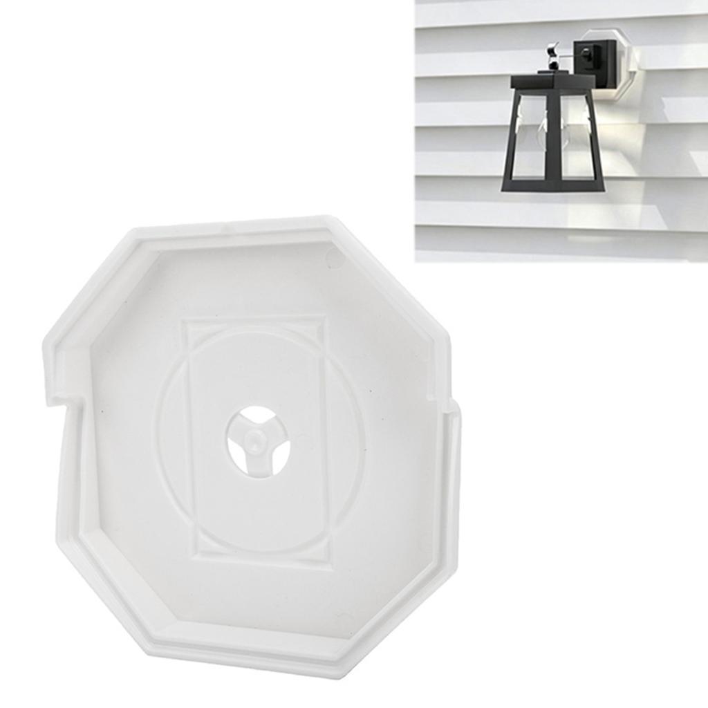 housespace.br Bloco de montagem octógono Placa de montagem de luz externa para luminárias LED Instalação vertical