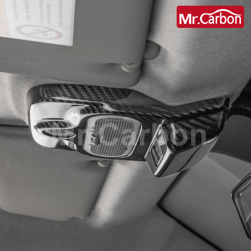 Lâmpada De Leitura Do Carro Fibra Carbono Capa Decorativa Para Mercedes Smart 453 Fortwo Produtos Interiores Modificação