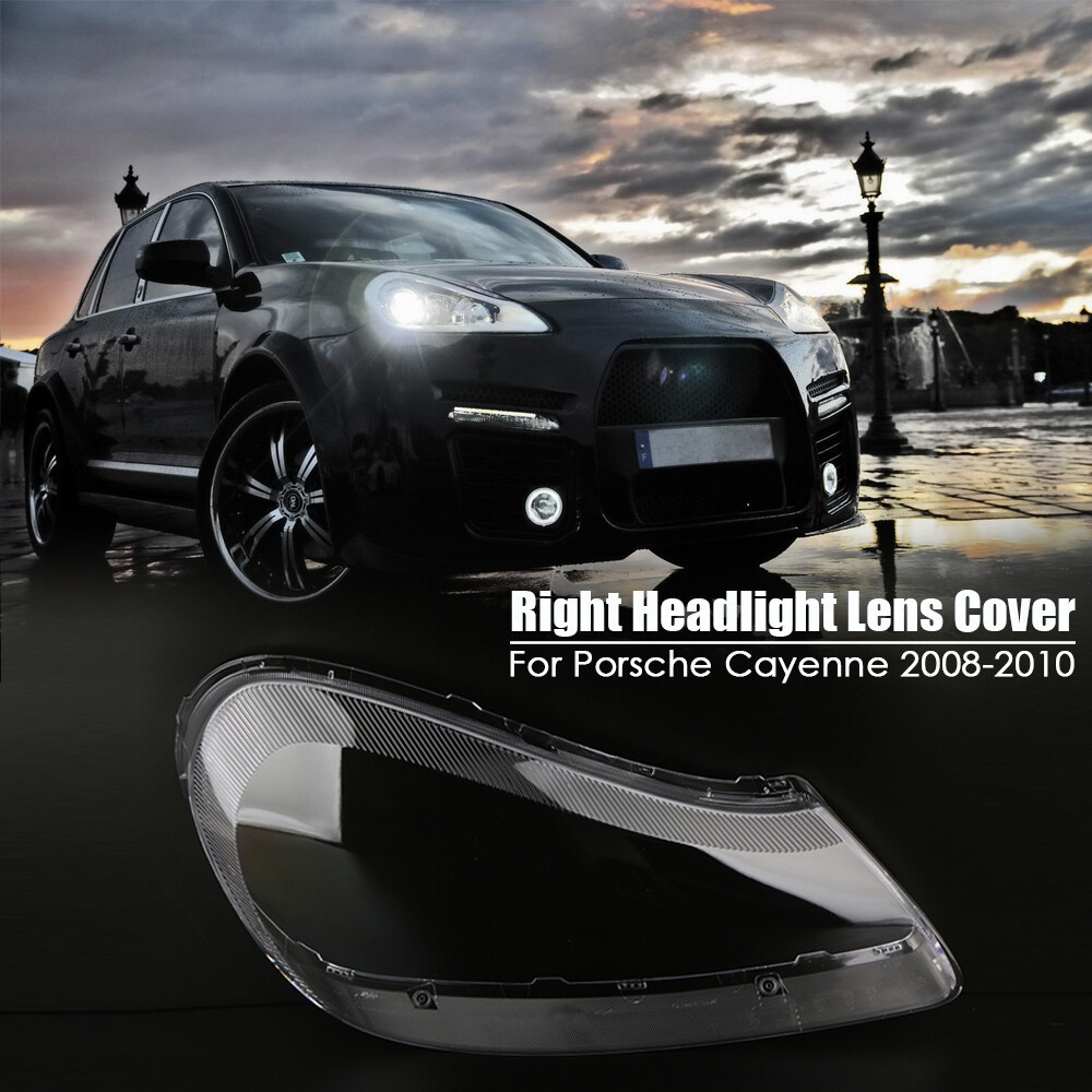 Tampa Da Lente Do Farol Direito Transparente Para Porsche Cayenne 08-10