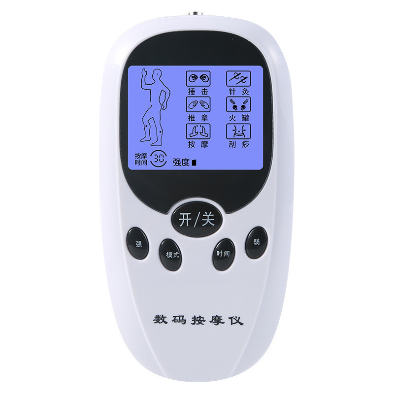 Produção de massa dupla saída massageador gerente digital massageador instrumento de massagem portátil patenteado digita