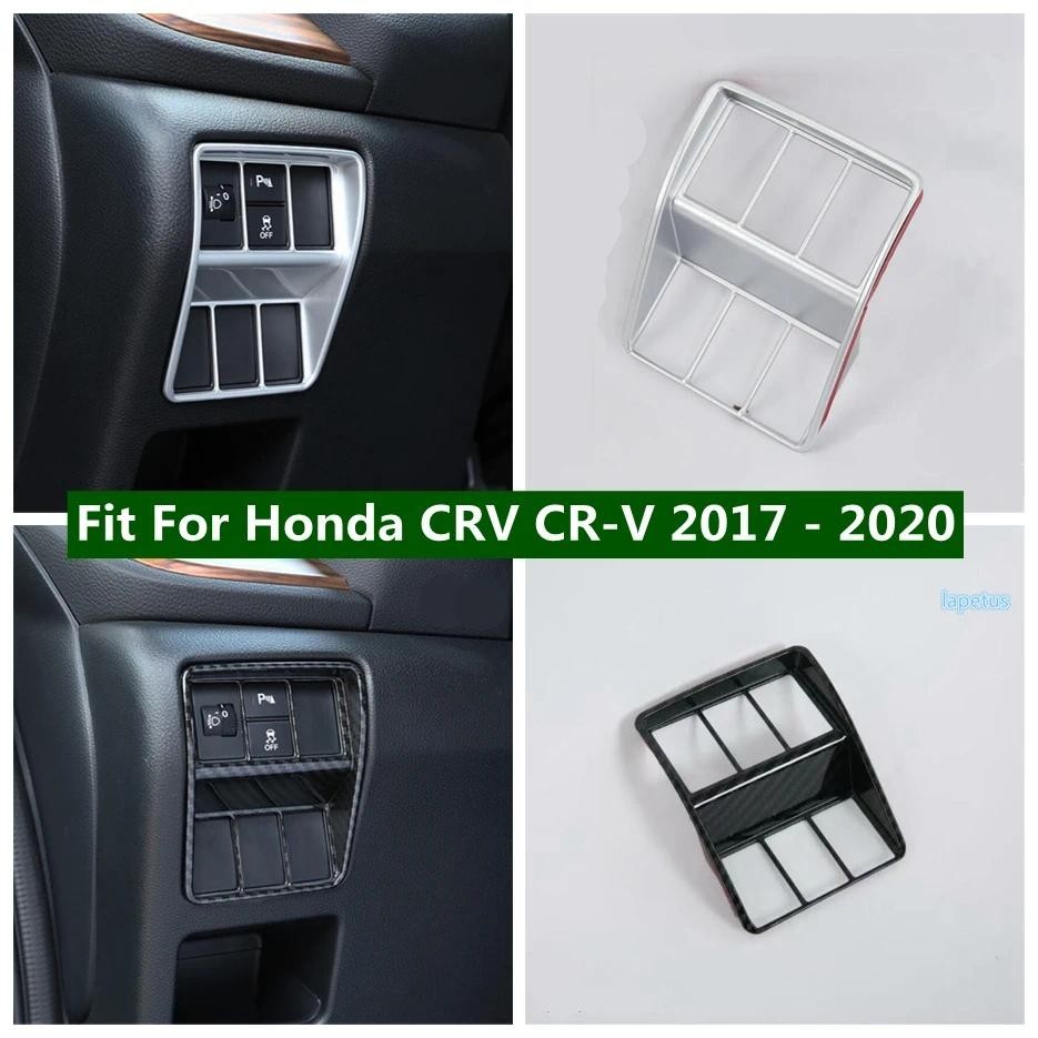 Frente Cabeça Lâmpada Interruptor De Luz Botão Decoração Quadro Capa Guarnição Apto Para Honda CRV CR-V 2017-2020 Acessó