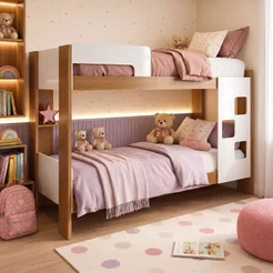 Beliche 100% MDF com Prateleira Vegas Branco/Ypê Branco/Ypê