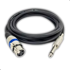 Cabo Xlr P10 Mono Preto Para Sistemas Profissionais 5m