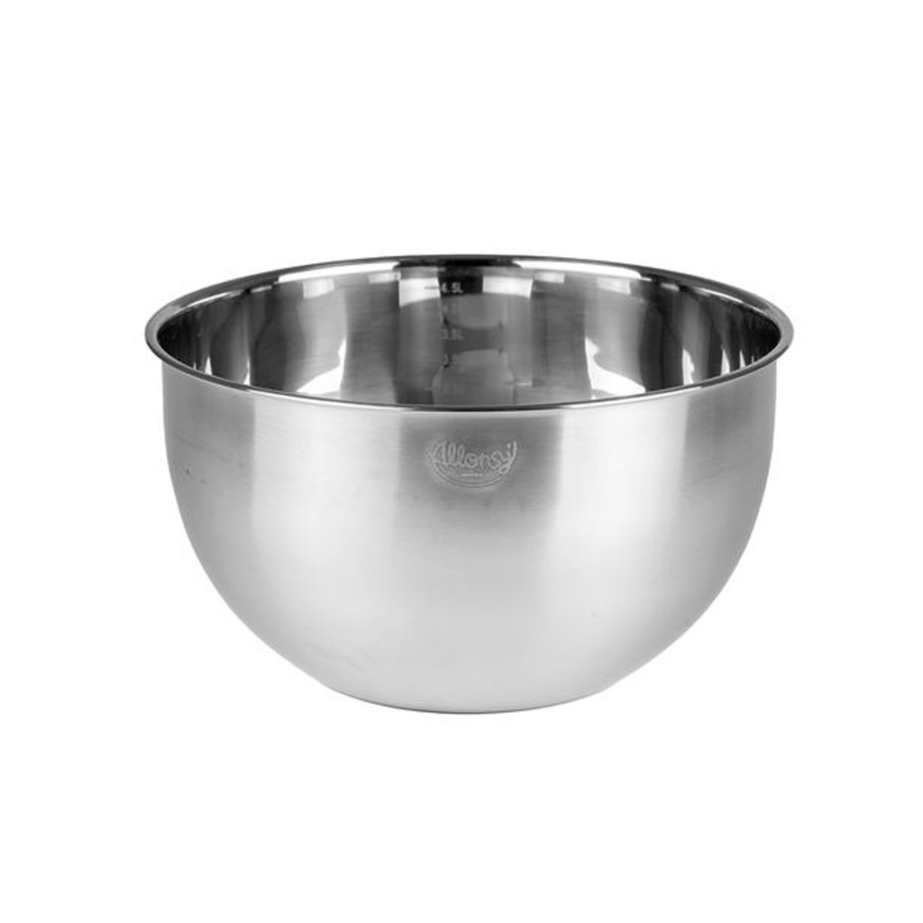 Bowl tigela aço inox prata 4,5l multiuso com medidas cromus 1 unidade
