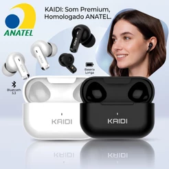 Fone de Ouvido Sem fio Bluetooth TWS Kaidi KD-780 2026