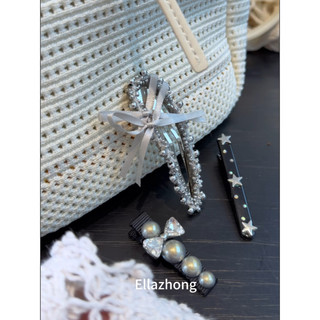 EllaZhong Coreano Novo Produto Strass Arco Grampo de Cabelo Feminino All-Match ins Estilo Acessórios de Cabelo