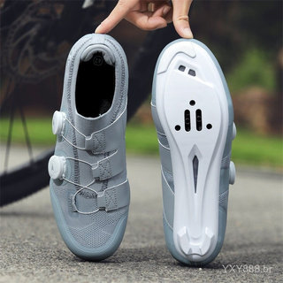 Sapatos de ciclismo para bicicleta de estrada calçados esportivos masculinos com trava SPD