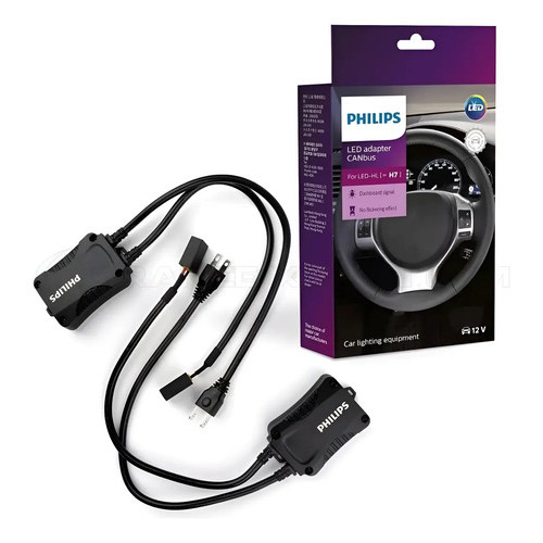 Par Adaptador Farol Canbus Led Philips Canceller H11 H16 H8