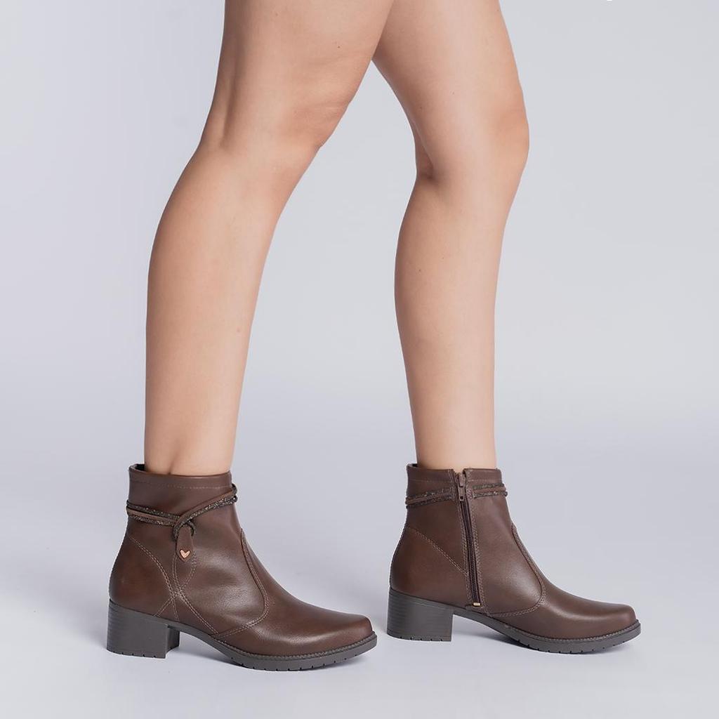 Bota Cano Curto Mississipi Tiras Feminina