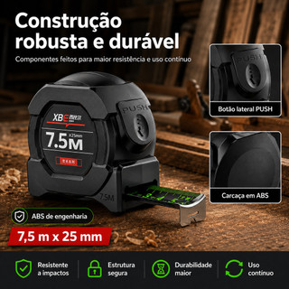 5M/7.5M/10M Fita Métrica Profissional Medição De Alta Precisão Fluorescente Aço Carbono Resistente Para Marcenaria