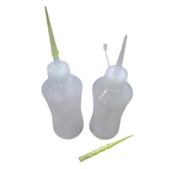 1 aplicador de cola almotolia 125ml + 5 ponteira ultra fina para pipa