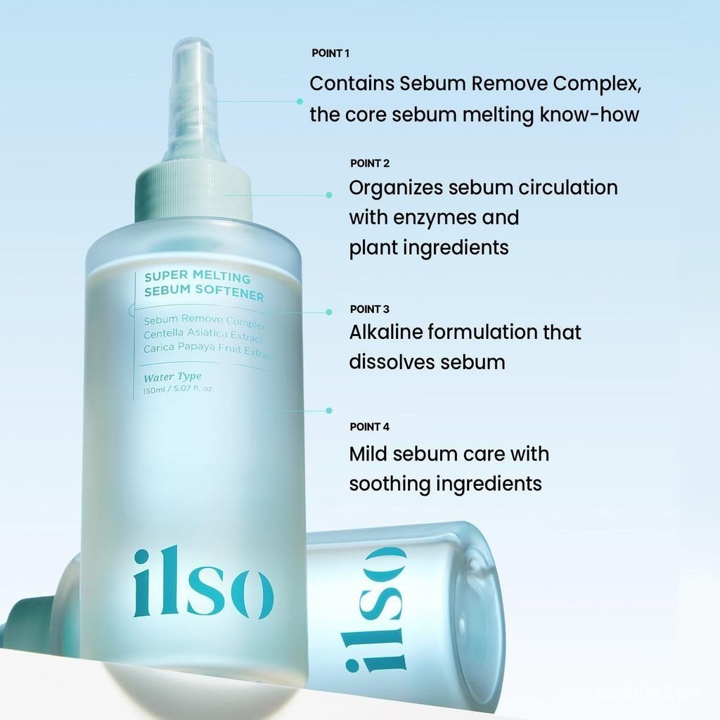 ilsoSuperMeltingSebumer, 5,29 onças líquidas, Acompanha 40 peças de algodão, Líquido de Limpeza de Poros, kheader, Disso