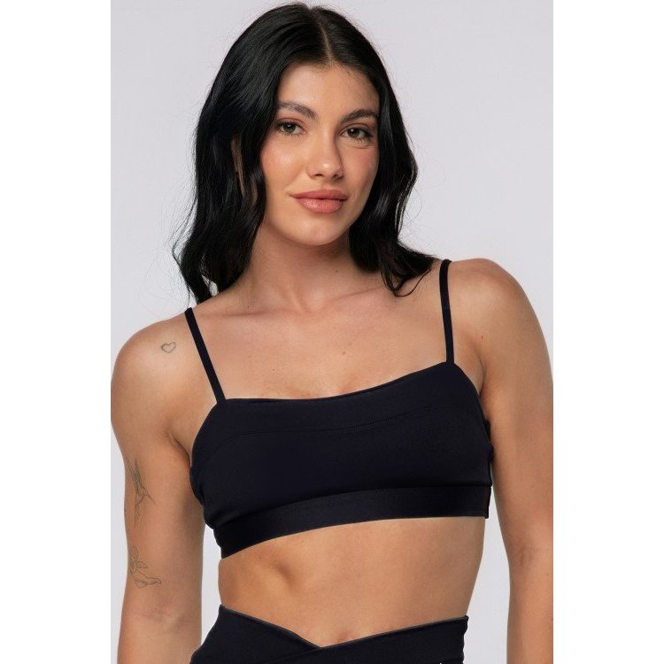 Top Fitness Básico Alças Finas Regulagem Boost