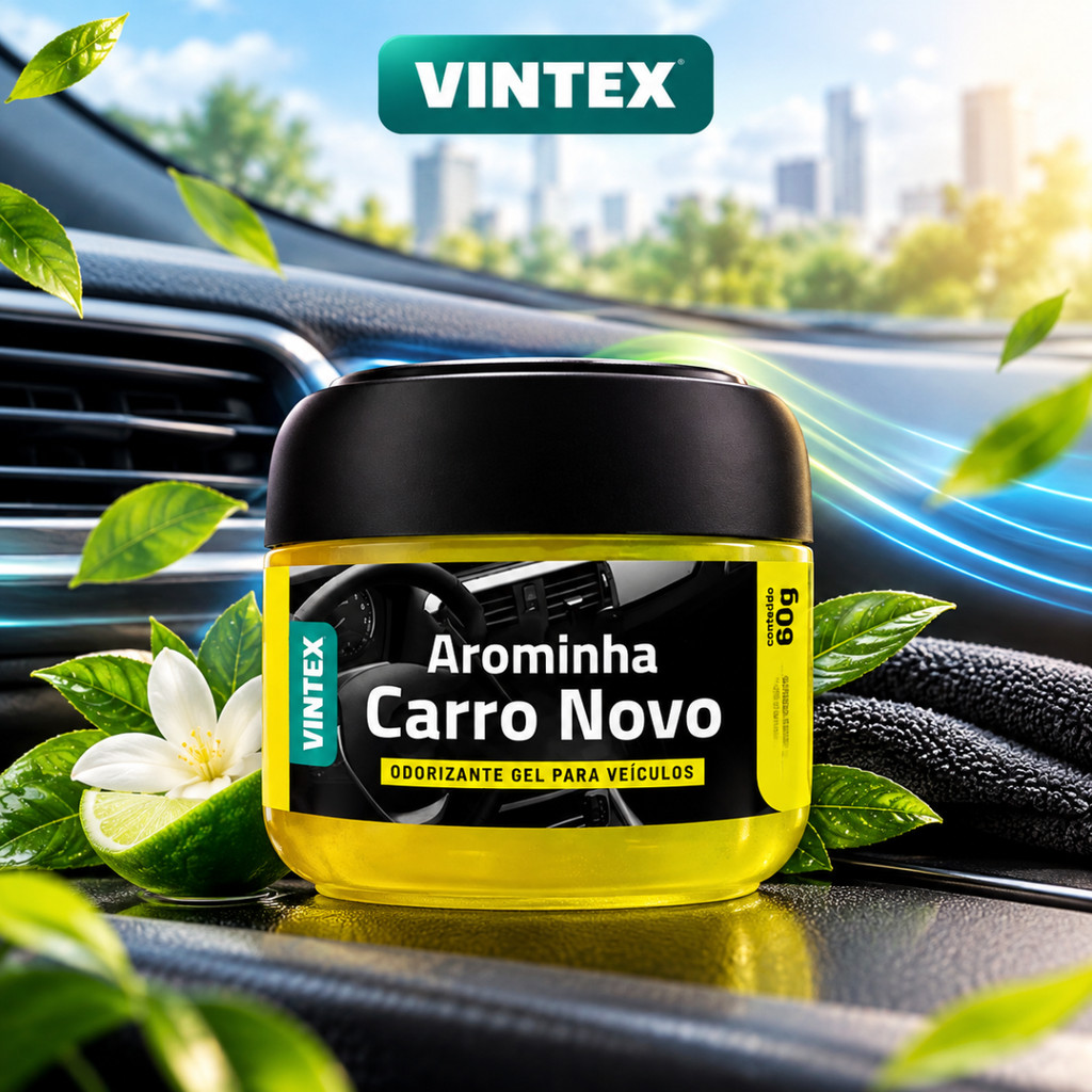 Aromatizante Automotivo Gel Carro Novo 60g Vonixx/Vintex