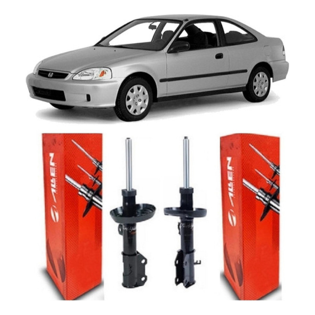 Par Amortecedor Dianteiro Honda Civic 1996 1997 98 1999 2000
