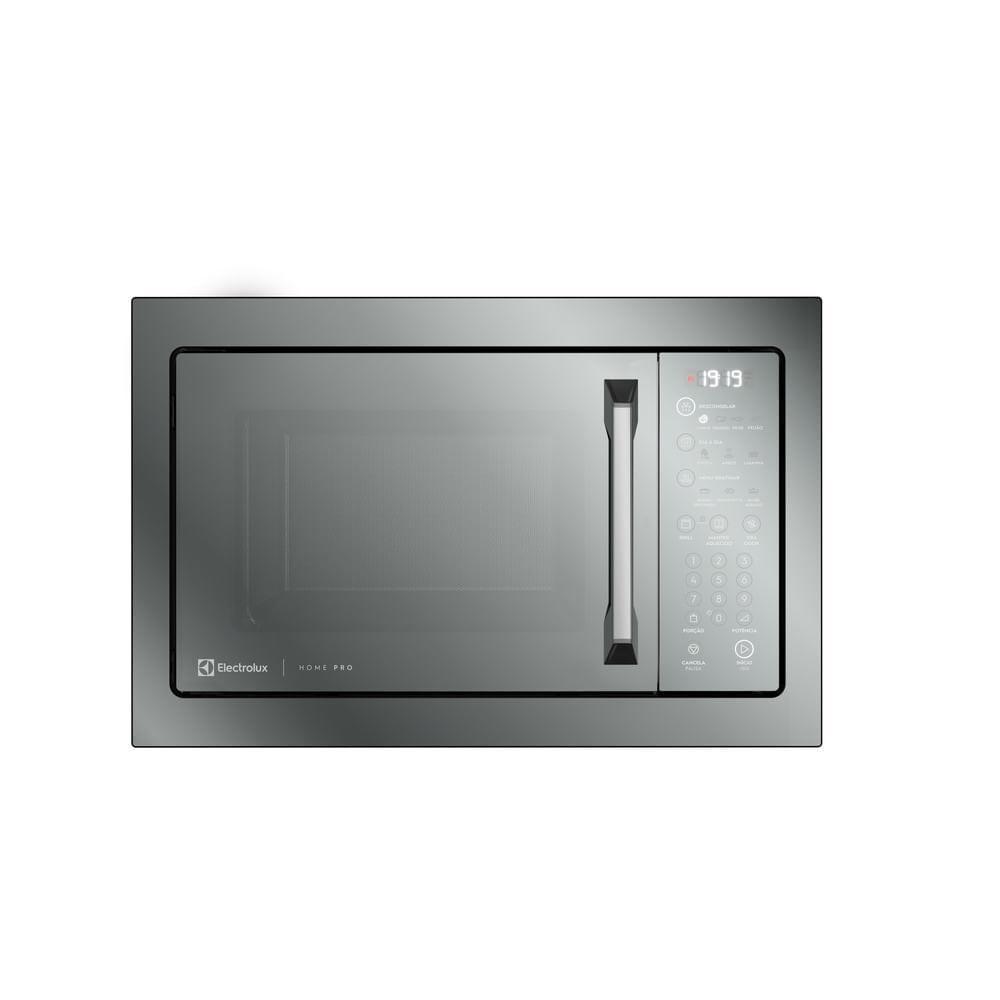 Micro-ondas de Embutir Electrolux 34L Inox Espelhado Home Pro com Grill e Função Tira Odor (ME3HP)