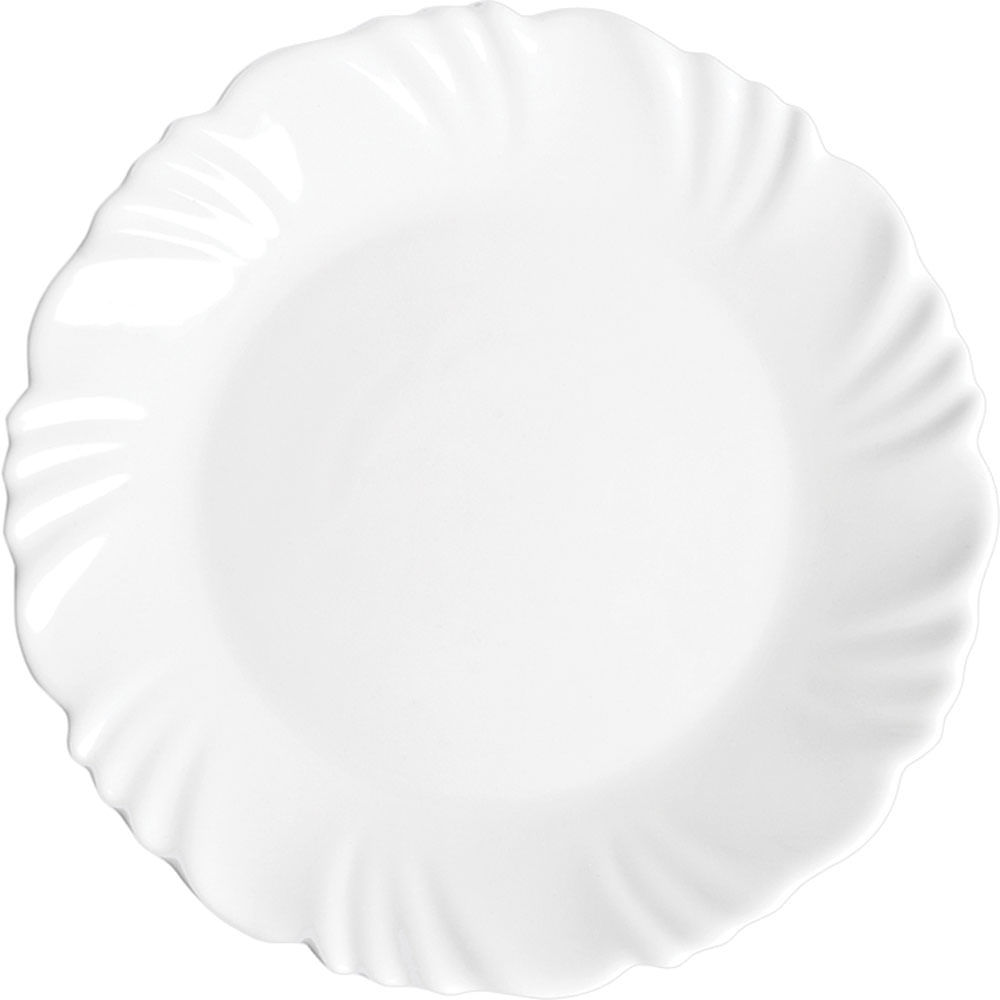Prato de Vidro Sobremesa 19cm Pétala Opaline Duralex