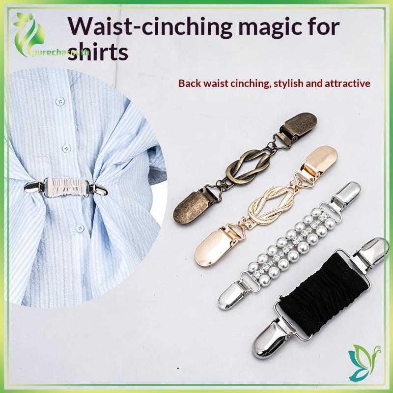 [Beleza] Conjunto De Clipes Femininos Elásticos Com Alça Ba , Fáceis De Transportar , De Aperto Para Camisa , Gola , Ves