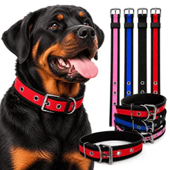 Coleira de Cachorro Para Porte Médio e Grande Ajustável Resistente Regulável