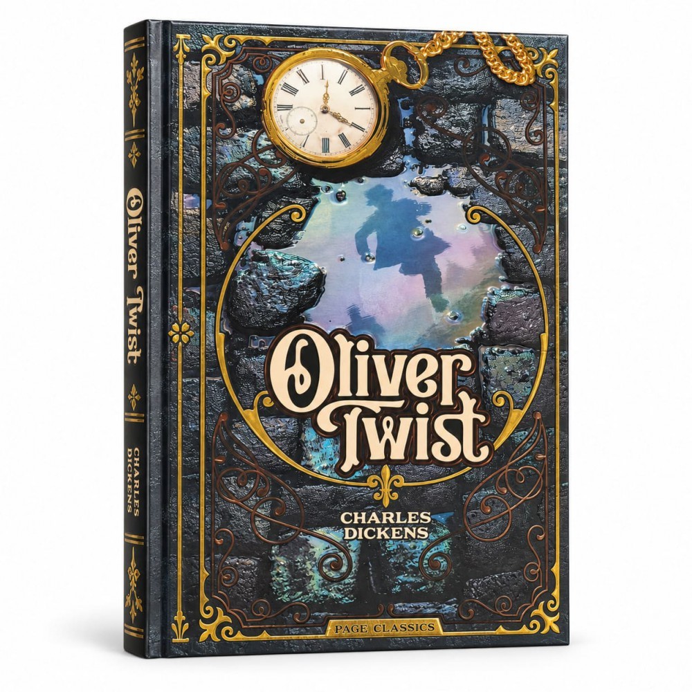 Livro Oliver Twist - Edição importada em inglês - Capa dura com re