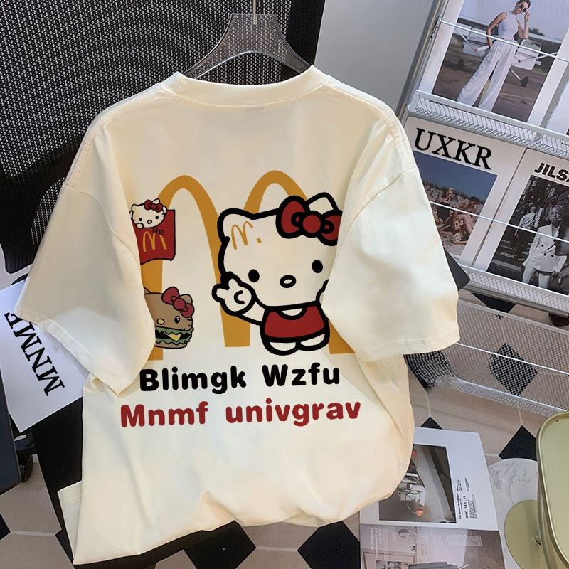 [Camiseta Premium Algodão Puro]LA Plus Size Unissex-Oversized Confortável Estilo Casual Camiseta Tecido Respirável#16995