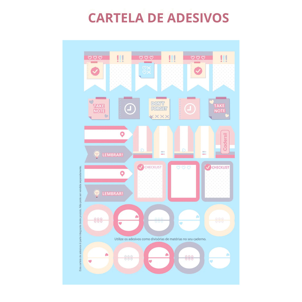 Caderno Argolado Colegial 80fls Oh My Berry - CADERSIL Capa:Listrado · foto 2