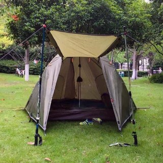 Barraca de acampamento dupla verde militar cabine de acampamento requintada 210x140x115cm