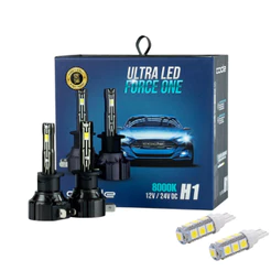 Lâmpada Ultra Led Force One 12V/24V 8000K H1 C/2 Code