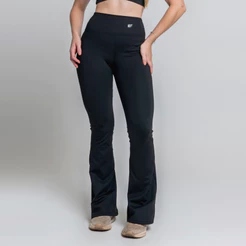 Calça Flare Feminina Evolution Suplex Alta Compressão
