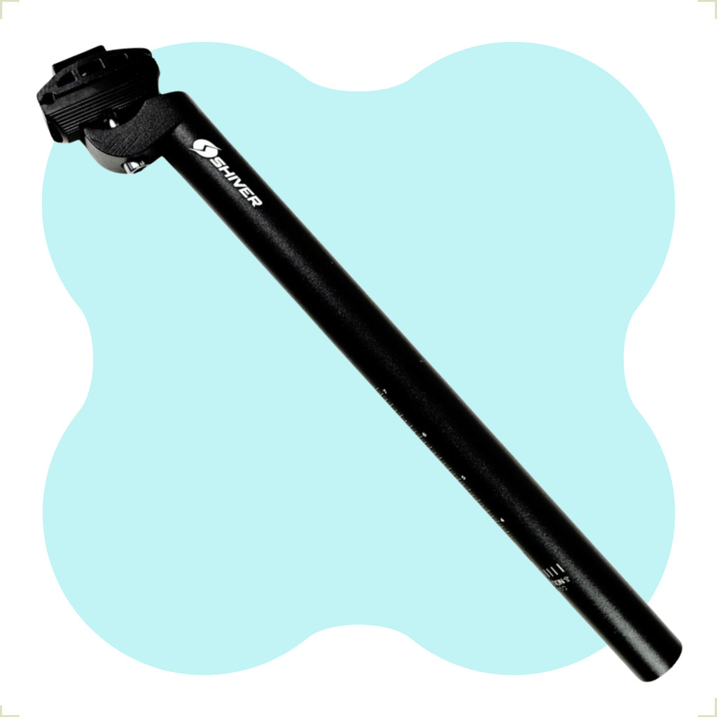 Canote Selim Com Carrinho 27.2 350mm Preto Fosco