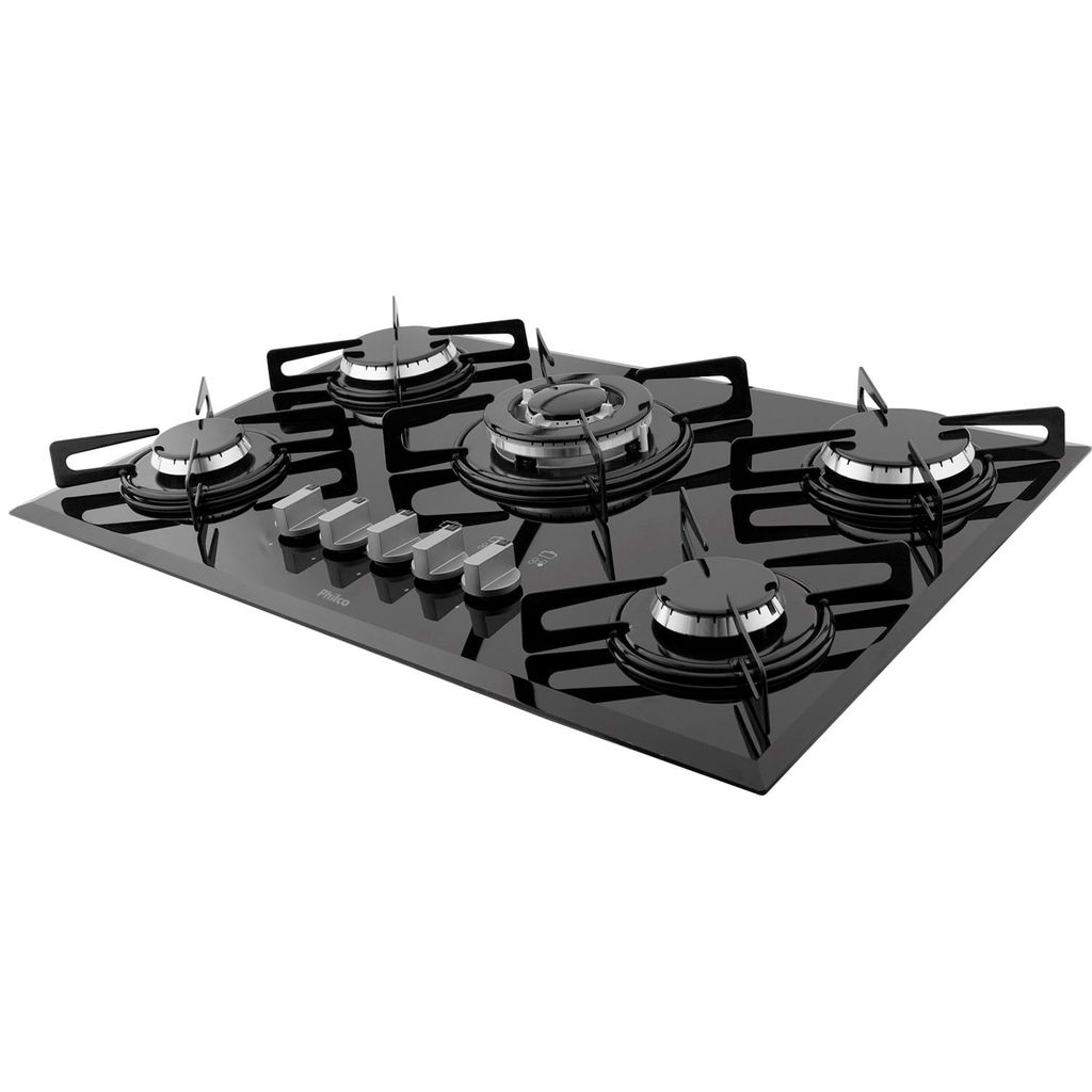 Cooktop a Gás Philco 5 Queimadores Cook Chef Bisotê Bivolt