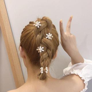 Ins estilo influenciador acessórios para o cabelo grampo de cabelo camélia pérola grampo de cabelo bonito menina pequeno