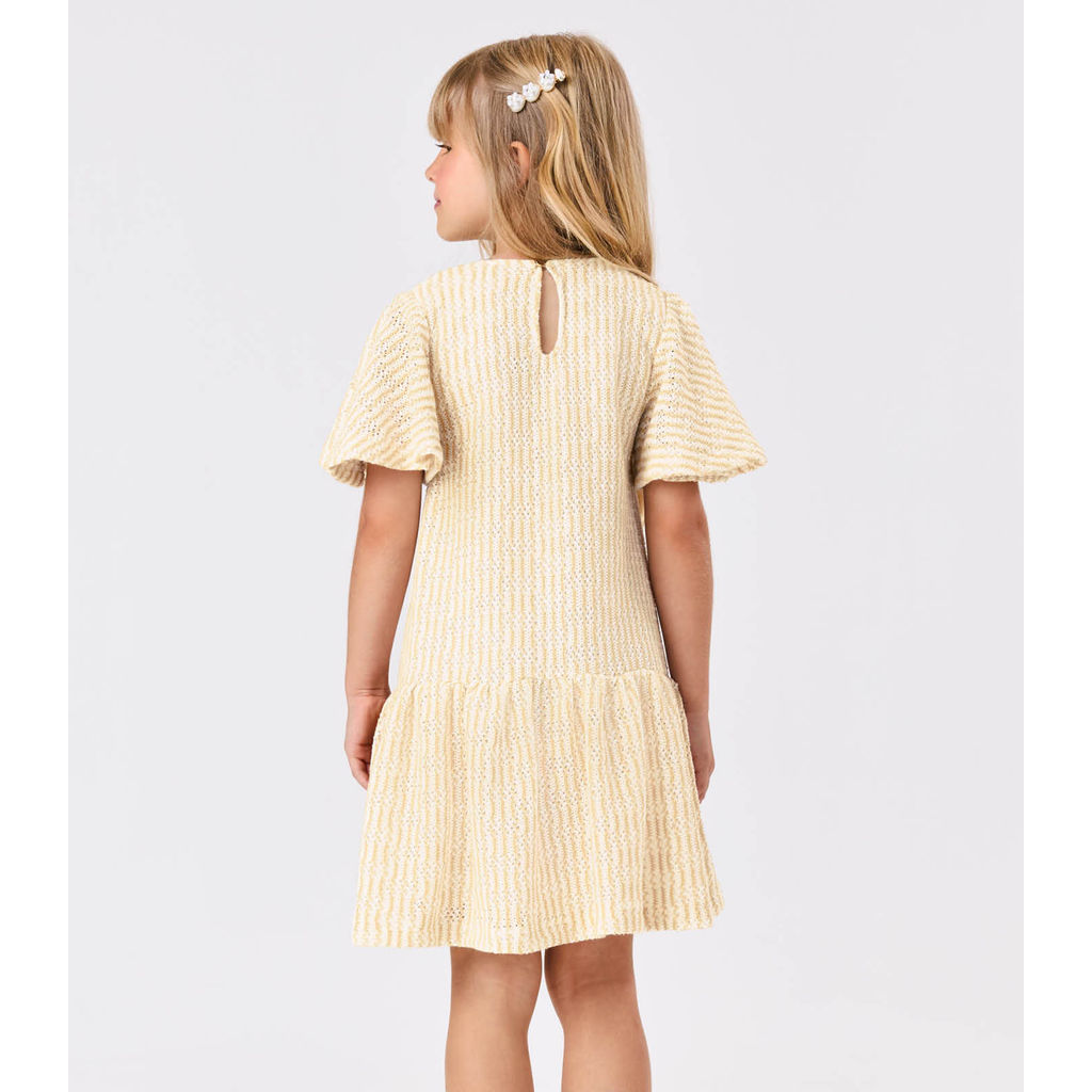 Vestido Infantil Tricot Trick Nick Bege · foto 2