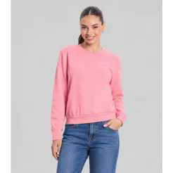 Blusão Feminino Básico Moletom Peluciado Rovitex Rosa
