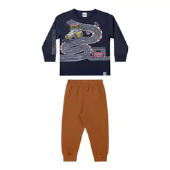 Conjunto Infantil Menino Interativo Pista Elian Azul