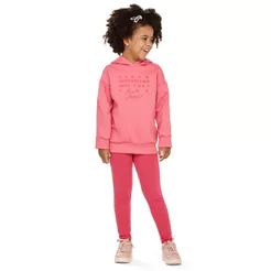 Conjunto Infantil Menina Ombro Franzido Elian Rosa