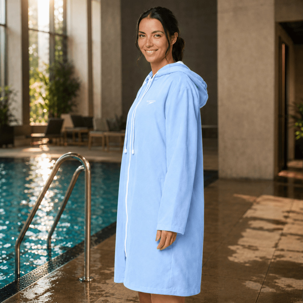 Roupão De Natação Adulto New Malta Speedo - AZUL CLARO — imagem 2 de 2