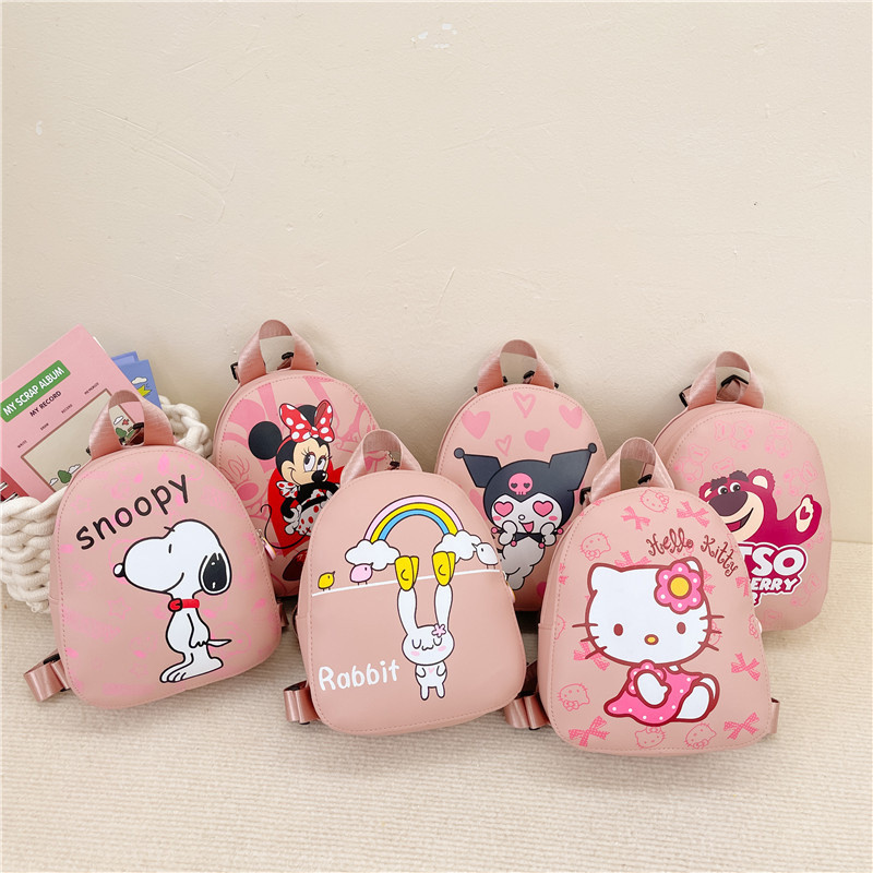 Crianças mochila leve 2026 novo estilo comércio exterior dos desenhos animados mochila meninas grande capacidade rosa vi