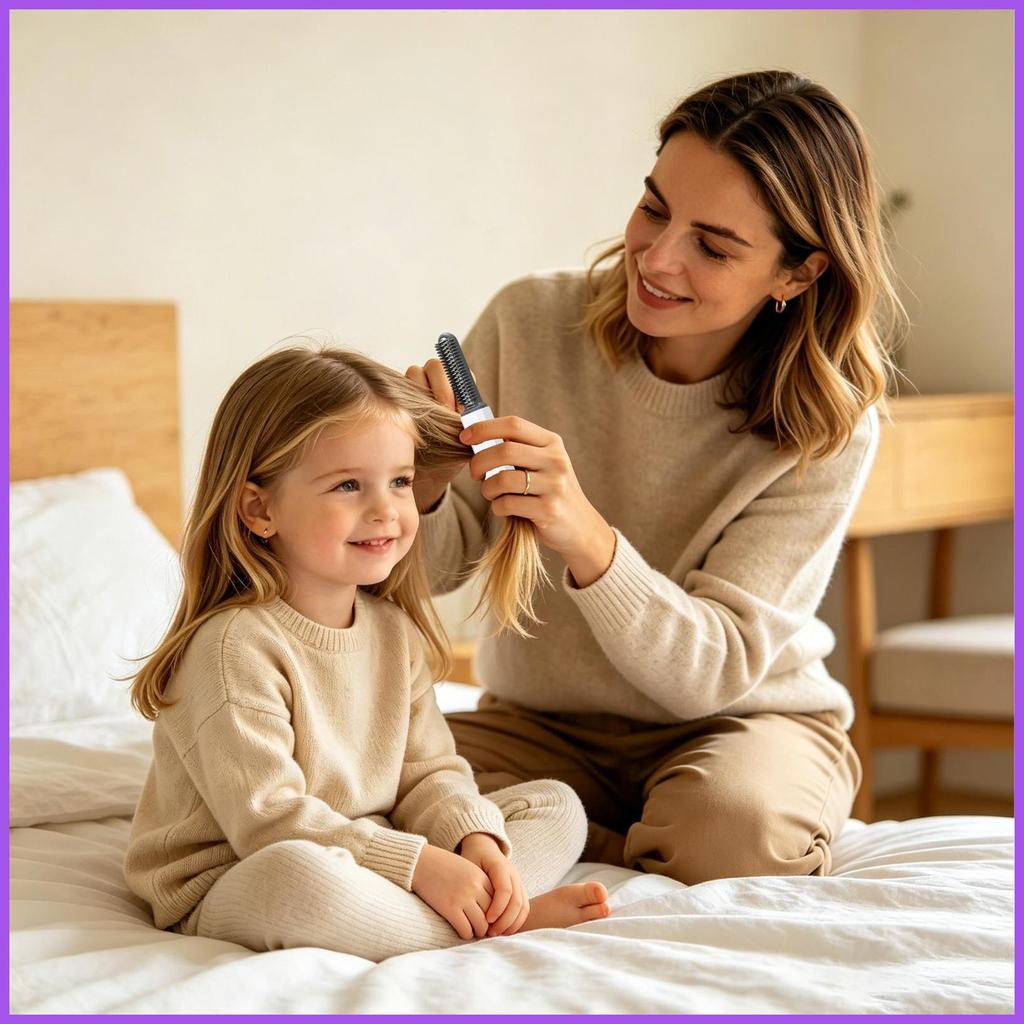 Mini Alisador De Cabelo Aquecimento Rápido Portátil Recarregável Escova Aquecida Sem Fio Para Mulheres Meninas Homens Ca