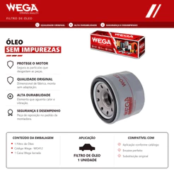 Filtro De Oleo Renault Kwid 2017 2018 2019 2020 2021 2022 – Wega Wo412