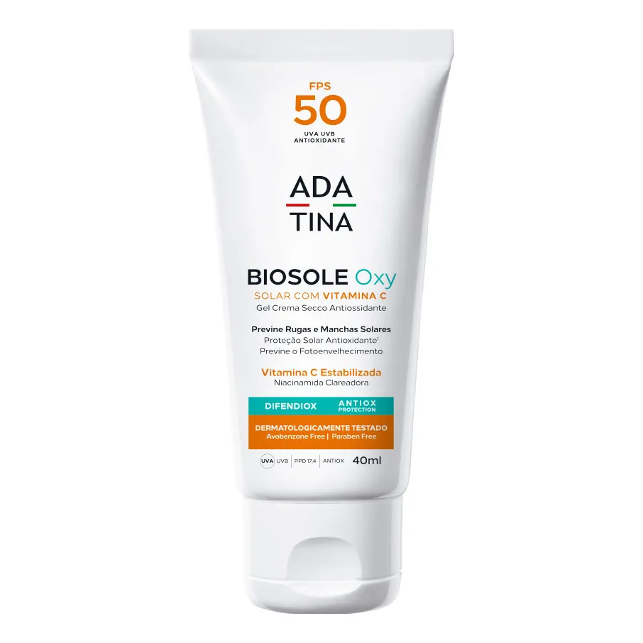 AdaTina Biosole Oxy Protetor Solar com Vitamina C Fps50 40ml