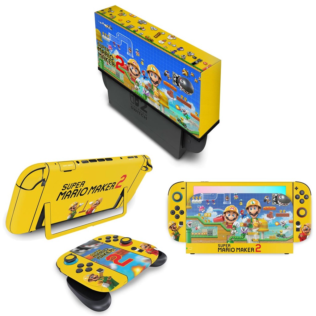 Kit Capa e Skin Anti-Rage para Nintendo Switch 2 - Super Mario Maker 2