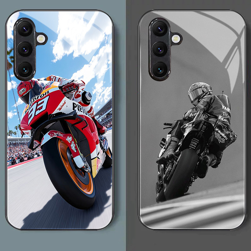 Marc Marquez 93 05 Capa De Telefone De Vidro Para Samsung Galaxy A55 A54 A35 A36 A14 A53 A15 A34 A25 A06 A05 A05S A33 4G