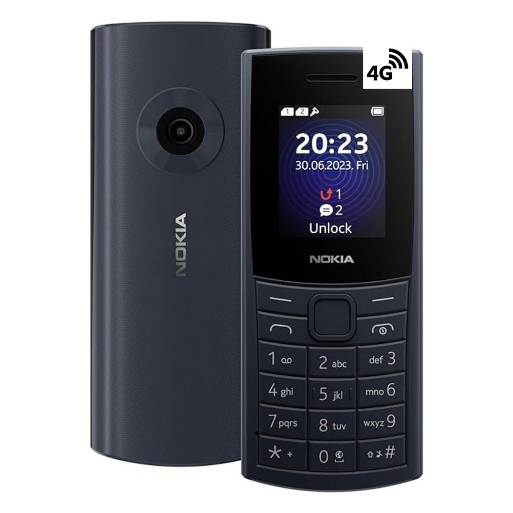 Celular Nok‘a110 4G Com WhatsApp e 2 Chip Fácil Para Idoso