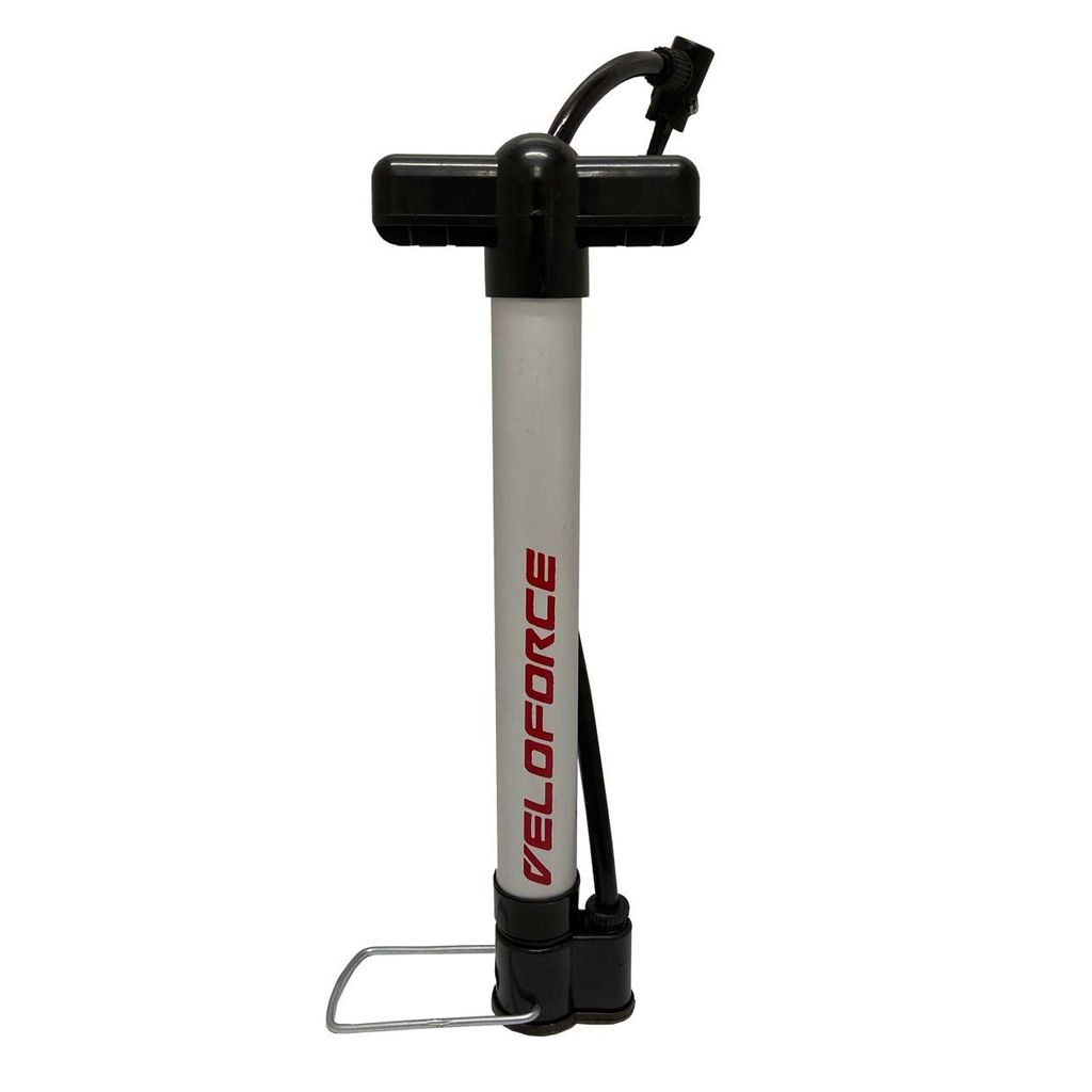 Bomba Pneu Bicicleta Oficina Alumínio Polida 320mm VeloForce Cor Prata em Oferta na Shopee